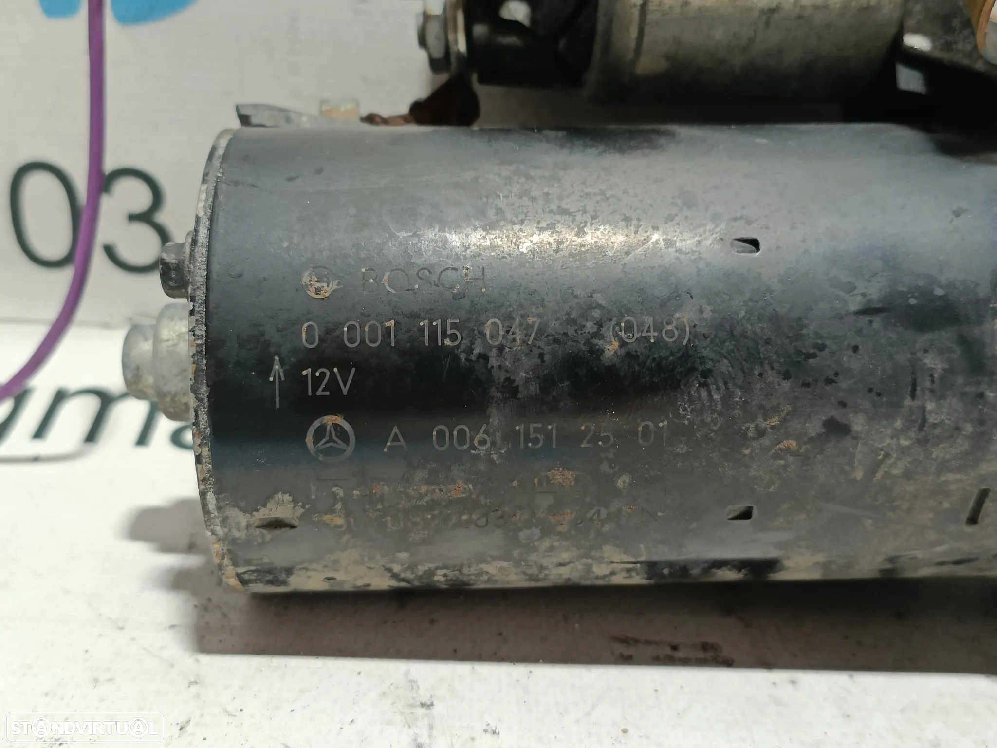 MOTOR ARRANQUE MERCEDES BENZ C W204 220 CDI 16V 170CV OM651911 651911 A0061512501 0061512501 0001115047 SPRINTER E W211 CLC CL203 CLK C209 W209 - 7
