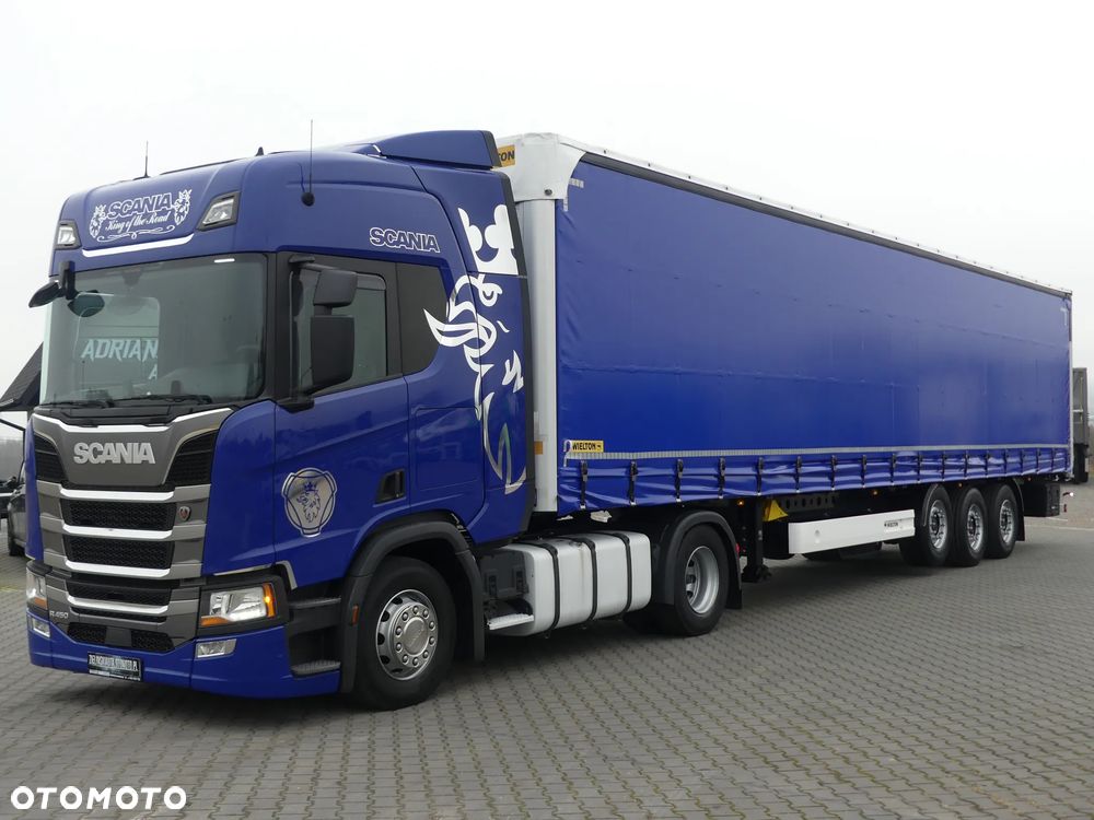 Scania R450 + WIELTON FIRANKA / ZESTAW STANDARD / AUTOMAT / - 3