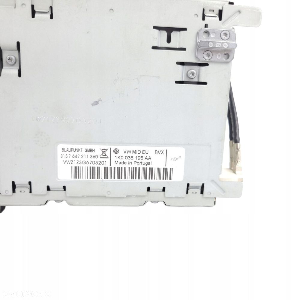 VW PASSAT B6 B7 GOLF V VI TOURAN RADIO DOTYKOWE 3C8035195G DAB Z KODEM - 11