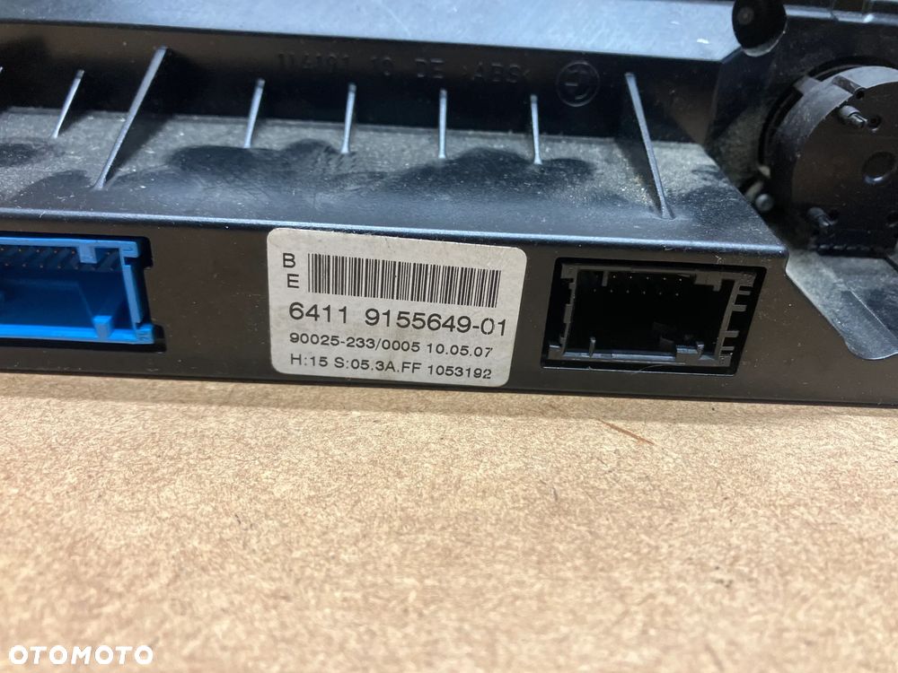 PANEL KLIMATYZACJI KLIMATRONIK BMW E60 E61 LIFT LCI 9155649 - 6