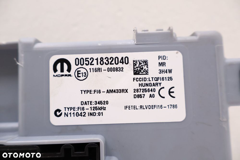 FIAT PANDA III MODUŁ BSI '00521832040 - 2