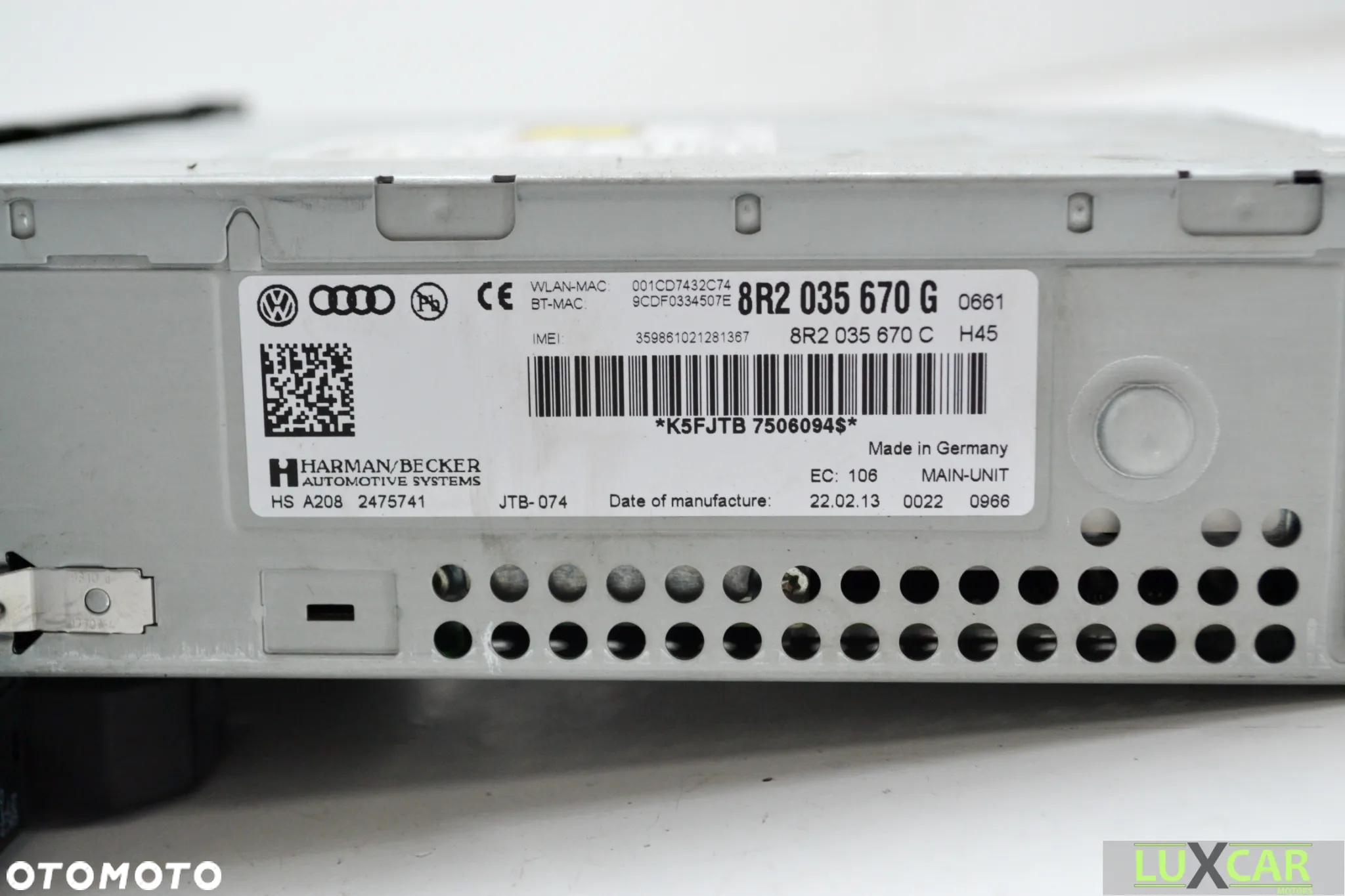 AUDI A4 B8 ALLROAD LIFT RADIO ODTWARZACZ CZYTNIK MMI MULTIMEDIA 8R2035670G GORLICE - 4