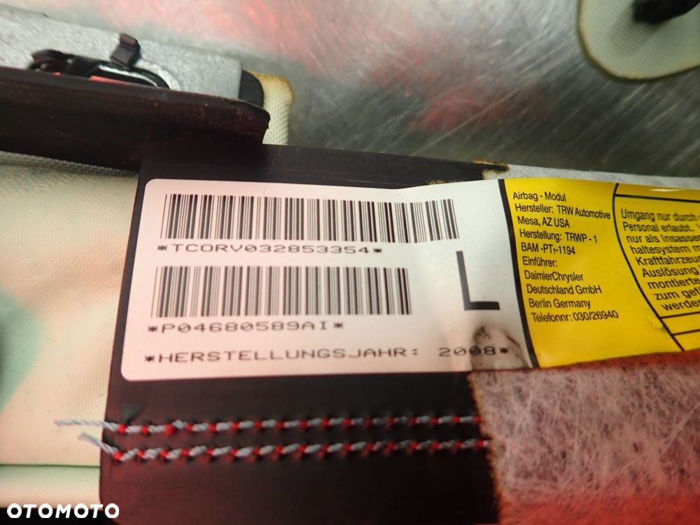 KURTYNA POWIETRZNA LEWA CHRYSLER GRAND VOYAGER V 2.8 PO4680589AI - 2