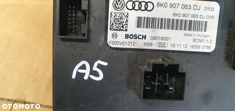 Moduł sterownik komfortu Audi A4 B8 A5 8K0907063DJ - 6