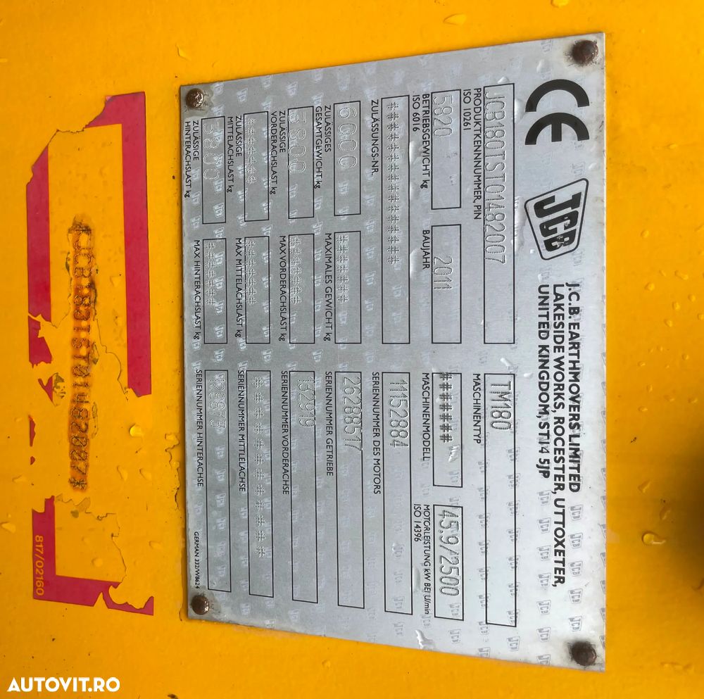 JCB TM180 - 7