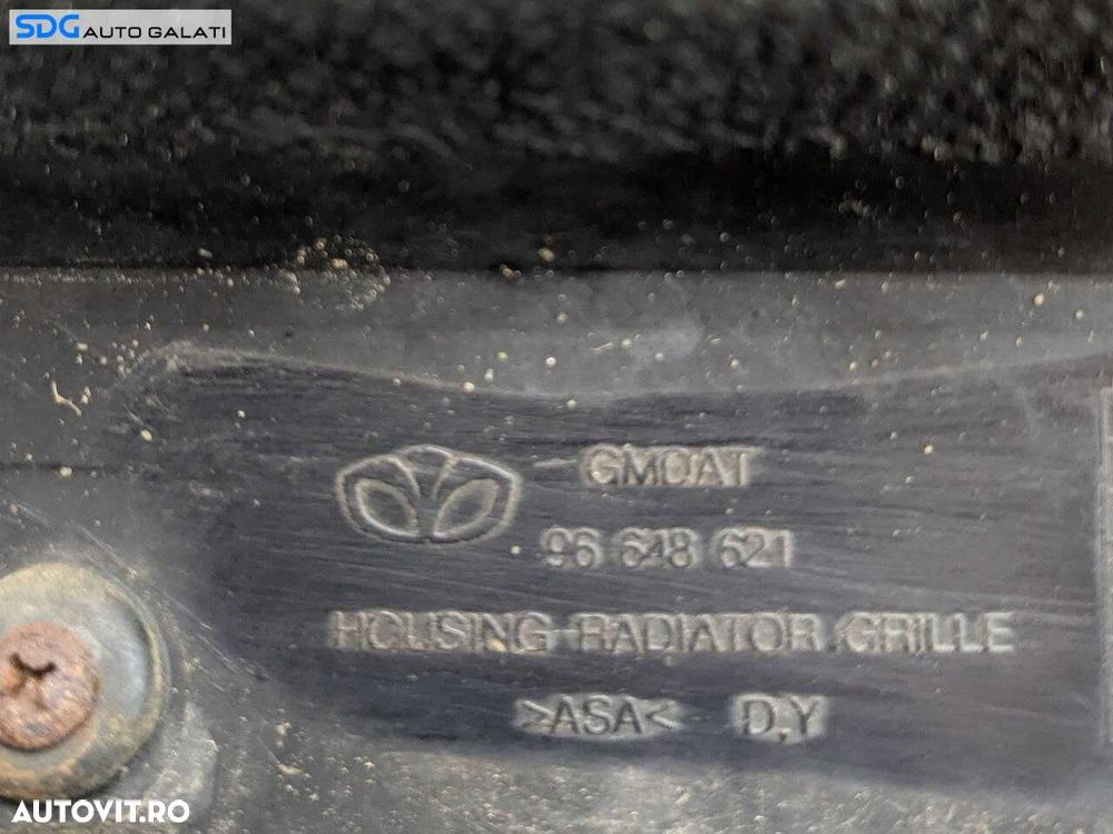 Grila cu Sigla Emblema Centrala Radiator de pe Bara Spoiler Fata Chevrolet Aveo 2003 - 2011 Cod 96648621 [L9017] - 8
