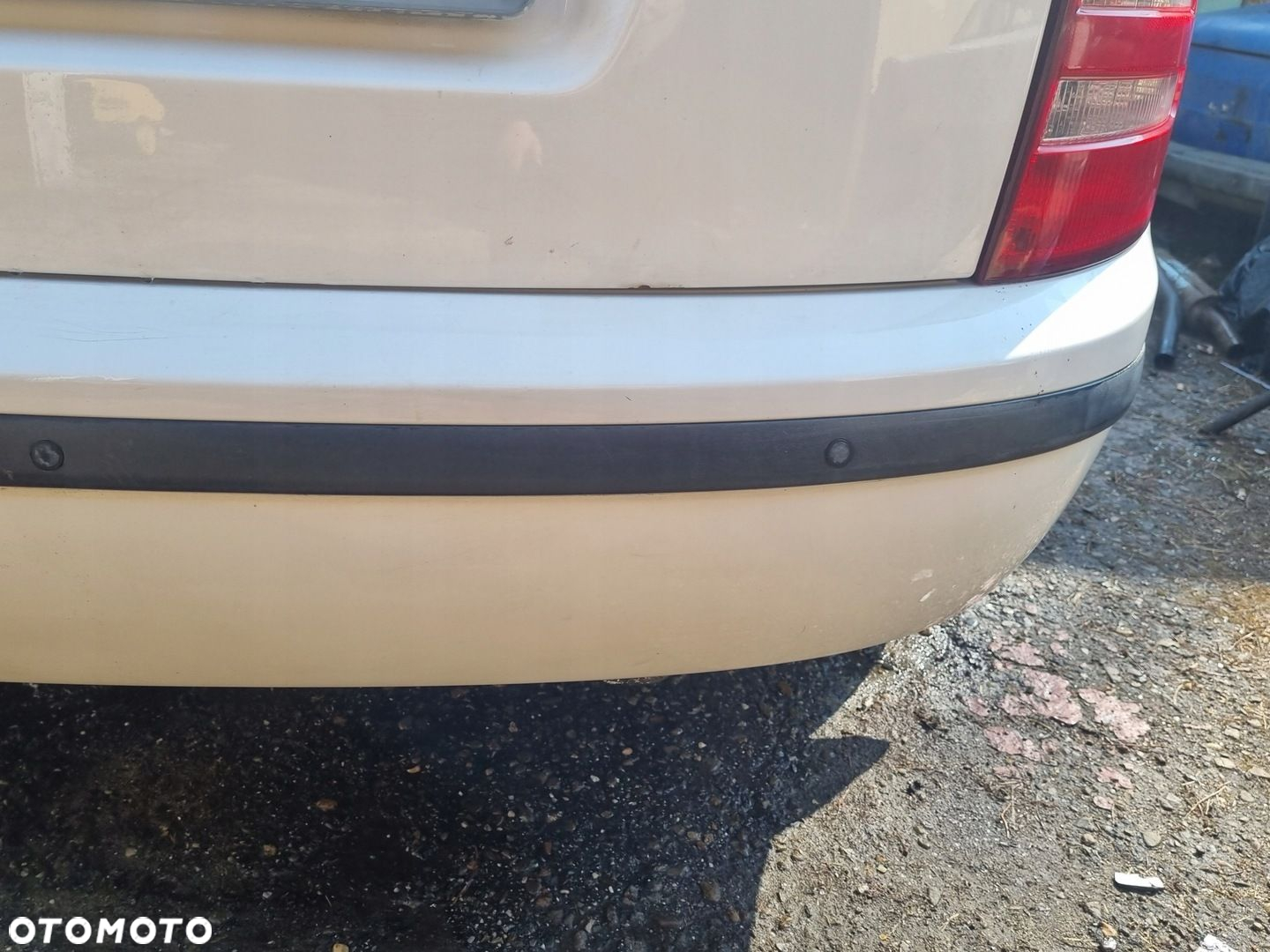 SKODA FABIA I 99-08 LIFT 2004 r. KOMBI KOMPLETNY ZDERZAK TYŁ PDC BIAŁY EU - 7