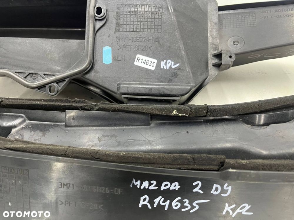 Podszybie Mazda 2 I DY 02-07r. dolne górne kierownica powietrza kabiny KOMPLET - 15