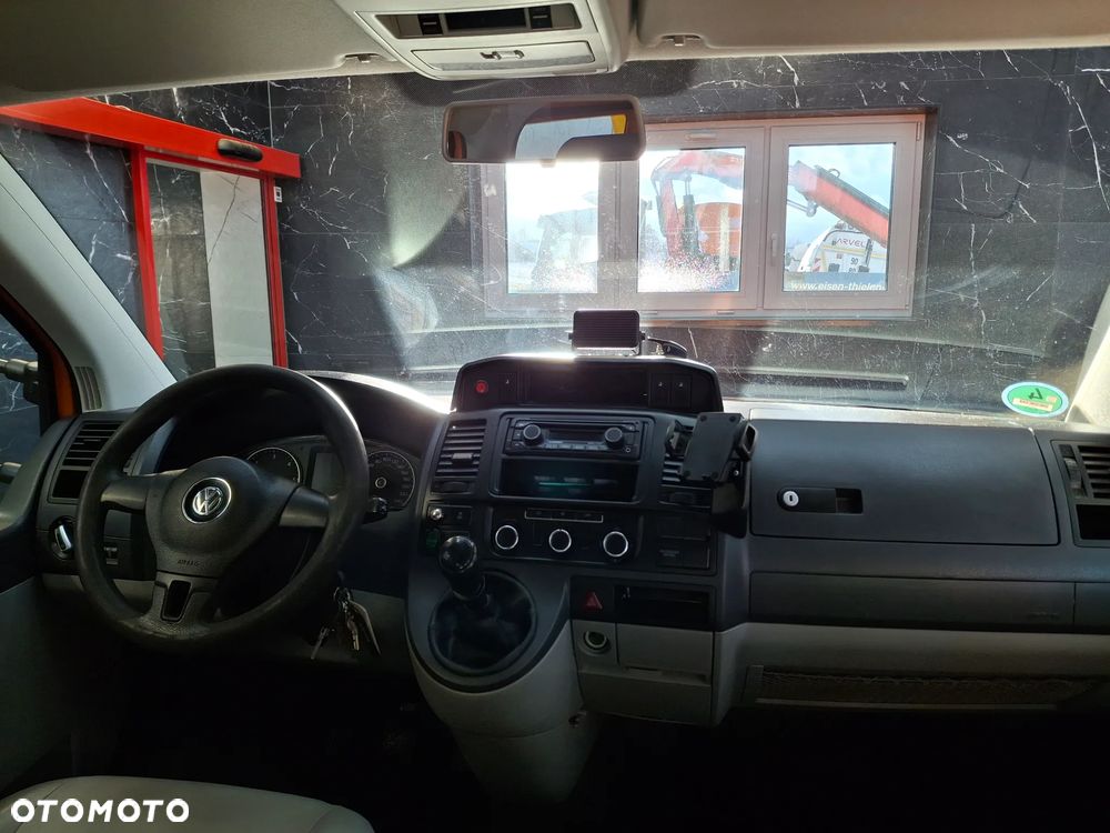 Volkswagen Transporter T5 Lift Doka Brygadówka Serwisowy Drogowy Półki Szuflady Warsztat Auto Warsztat Służba Drogowa Pomarańczowy Mobilny Serwis - 31