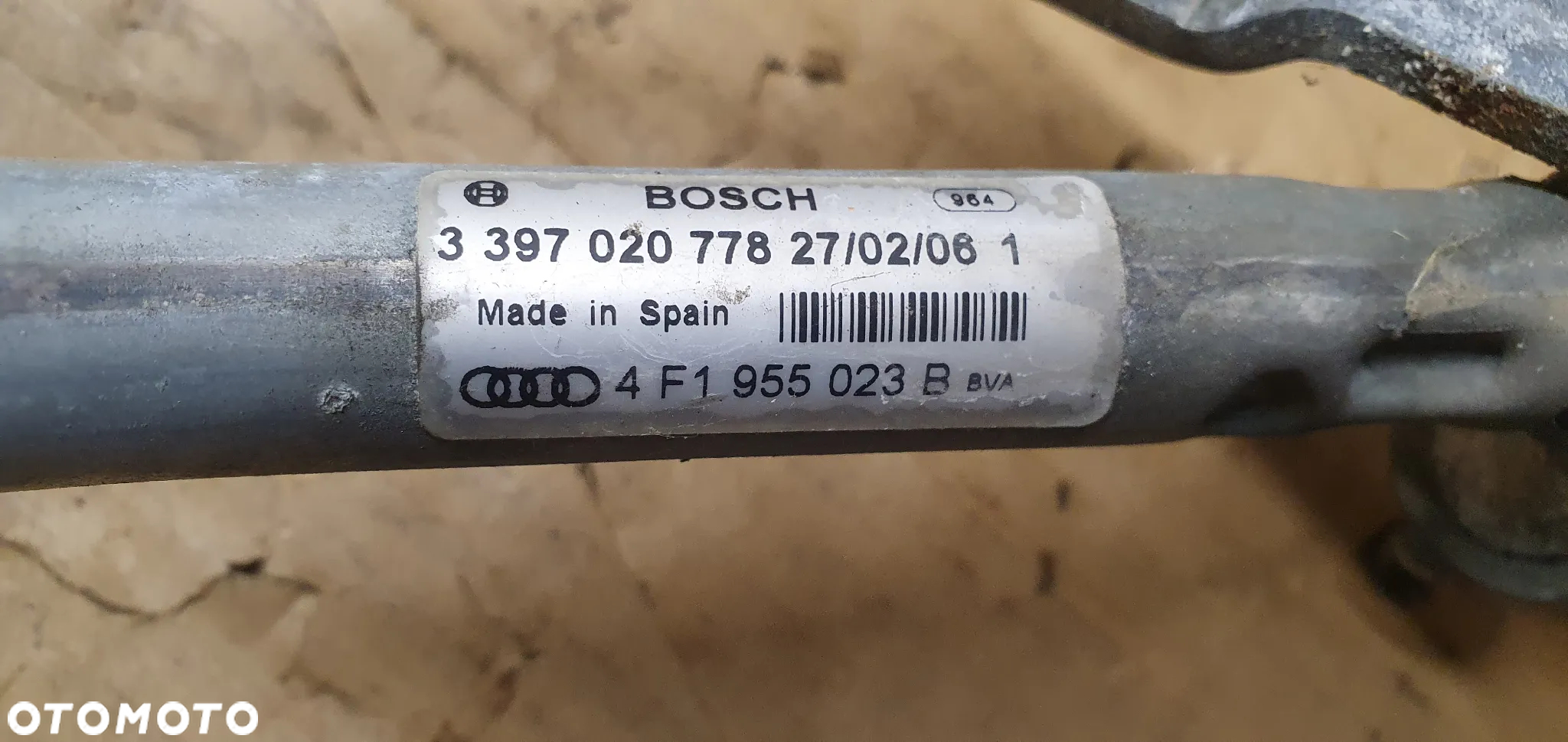 Mechanizm wycieraczek przód przedni Audi A6 C6 4F1955023B 4F1955119 - 8