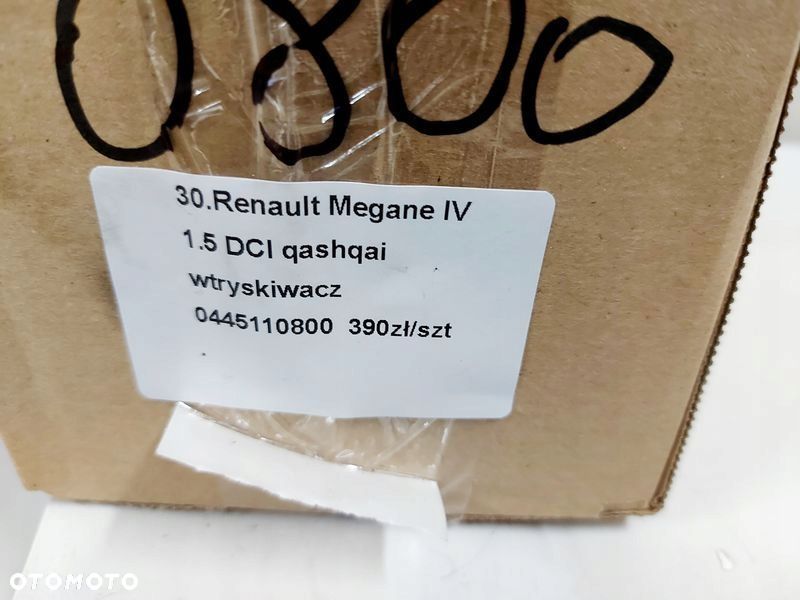 renault megane 4 iv 1.5 dci qashqai wtryskiwacz wtrysk paliwa 0445110800 - 7