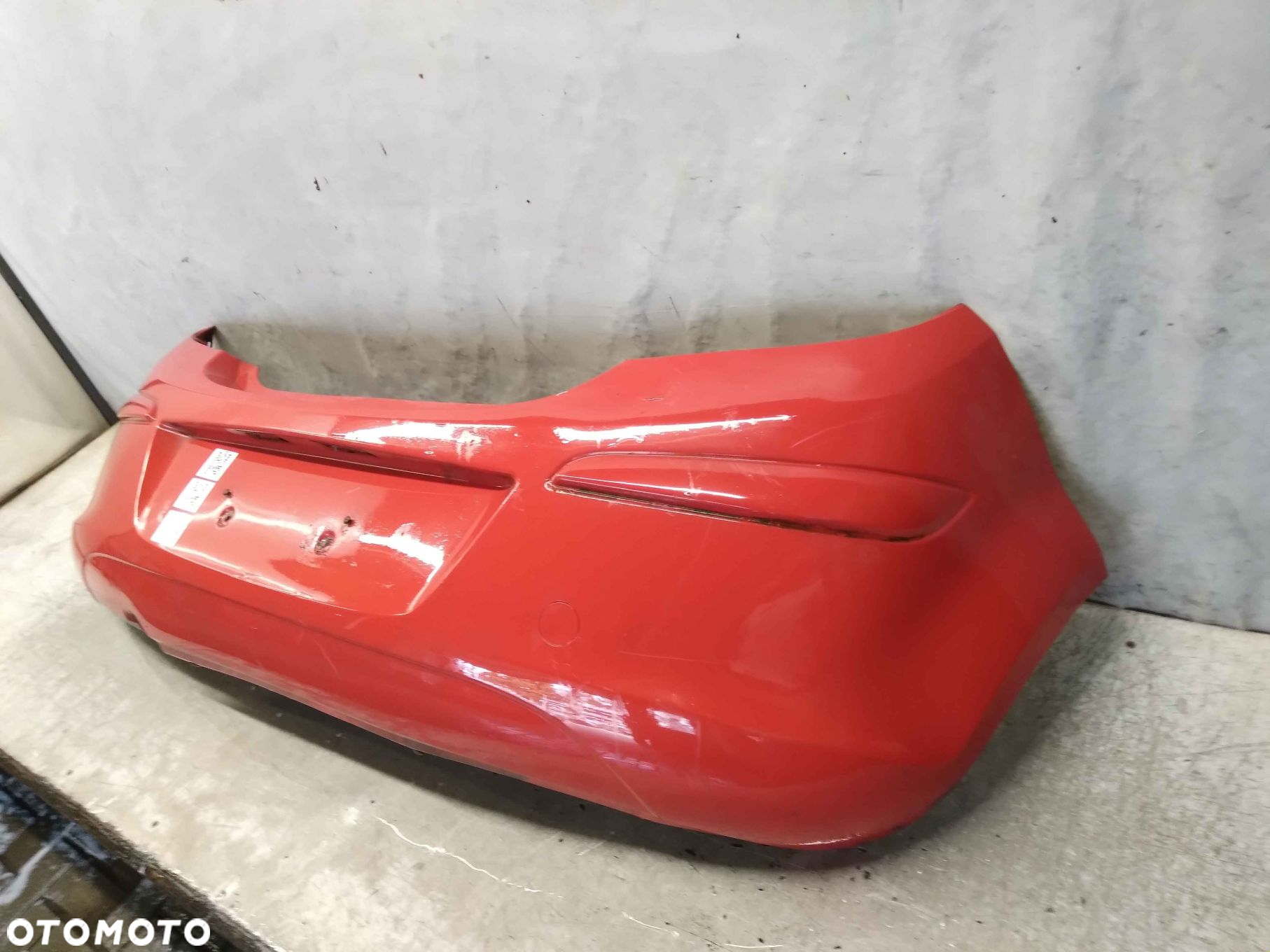 ^ ZDERZAK TYŁ TYLNY DO OPEL CORSA D Z547 CZERWONY 3D 3 DRZWI HB - 2