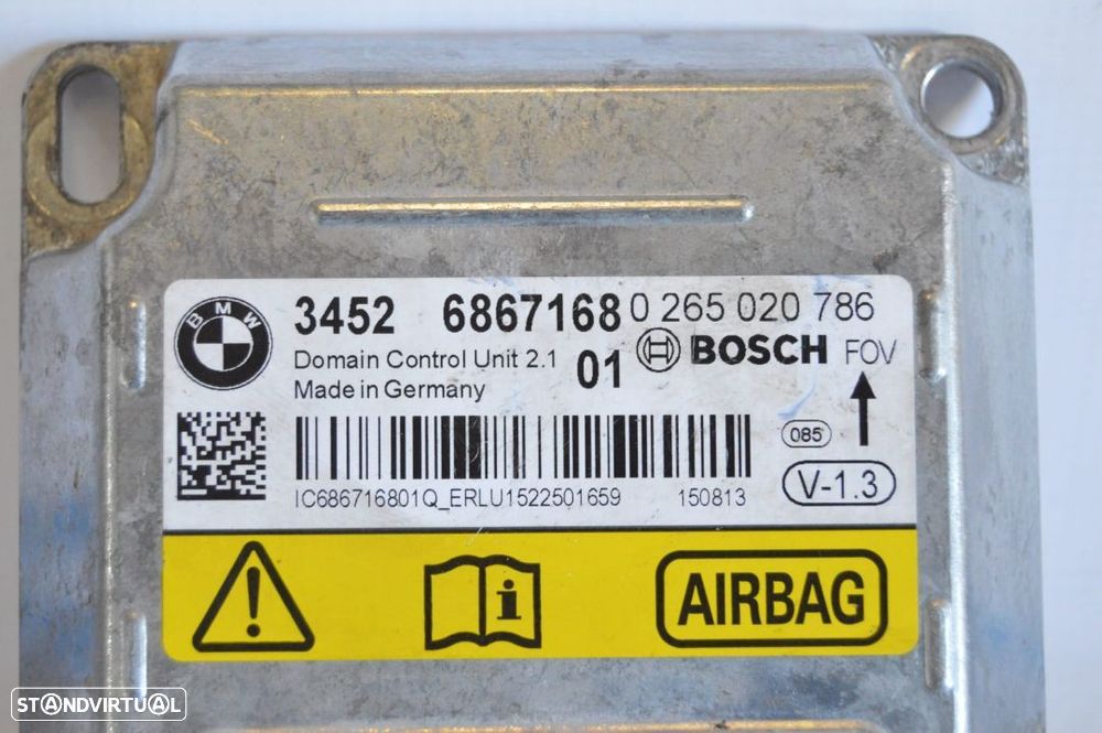 CENTRALINA ECU AIRBAG SRS 6867168 0265020786 BMW SERIE 3 F30 F31 F35 F36 F80 F20 - 4