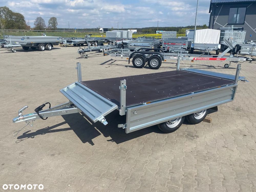 Brenderup Dostawa przyczepa platforma 2-osiowa 250x142x35cm DMC750kg koła pod spodem - 14