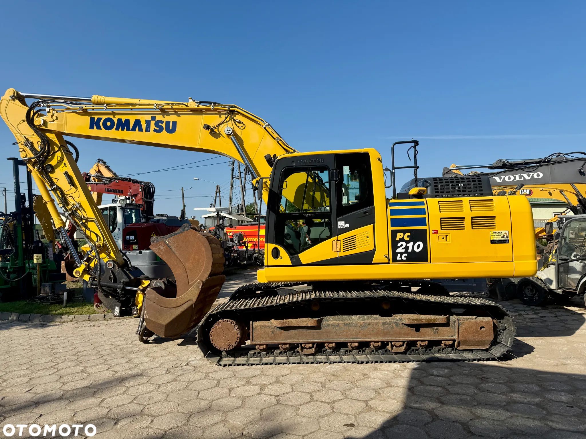 Komatsu koparka gąsienicowa PC210 PC210LC-11 głowica z szczypcami ENGCON 2 łyżki 3900h 2018 webasto centralne smarowanie - 1