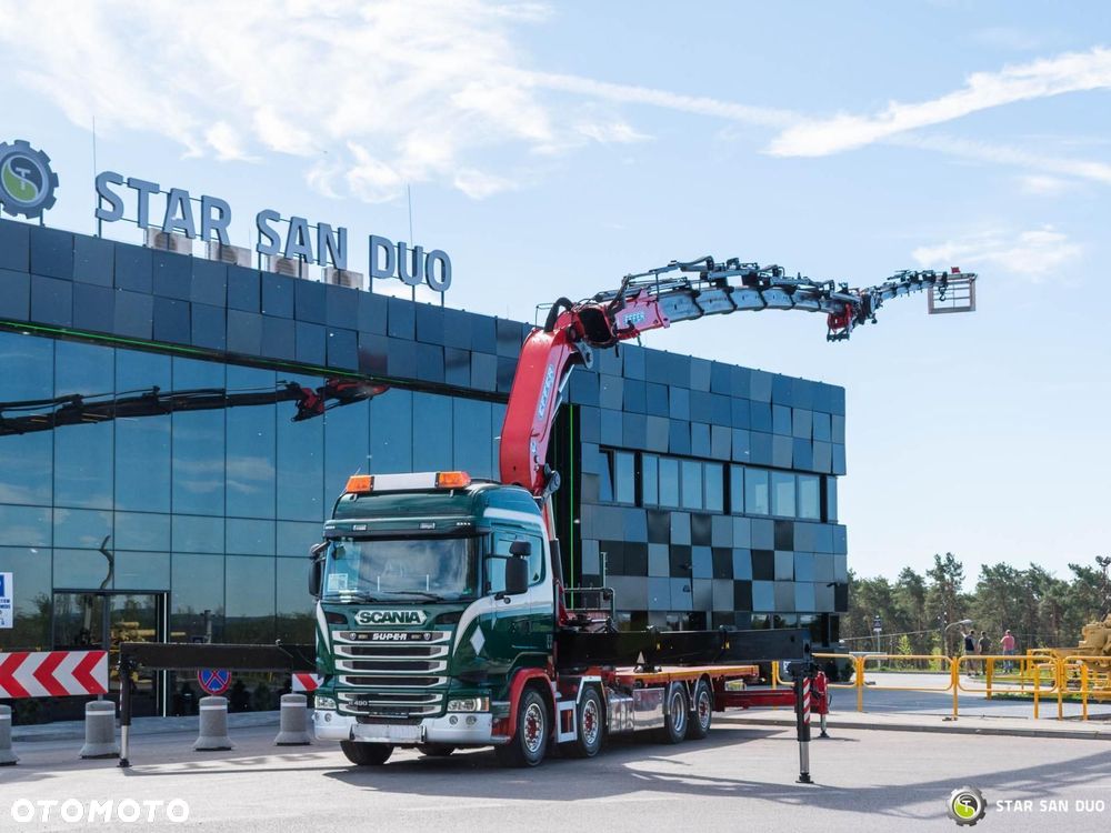 Scania R490 8x2 EFFER 955 Fly Jib Wciągarka Kosz HDS Żuraw - 2