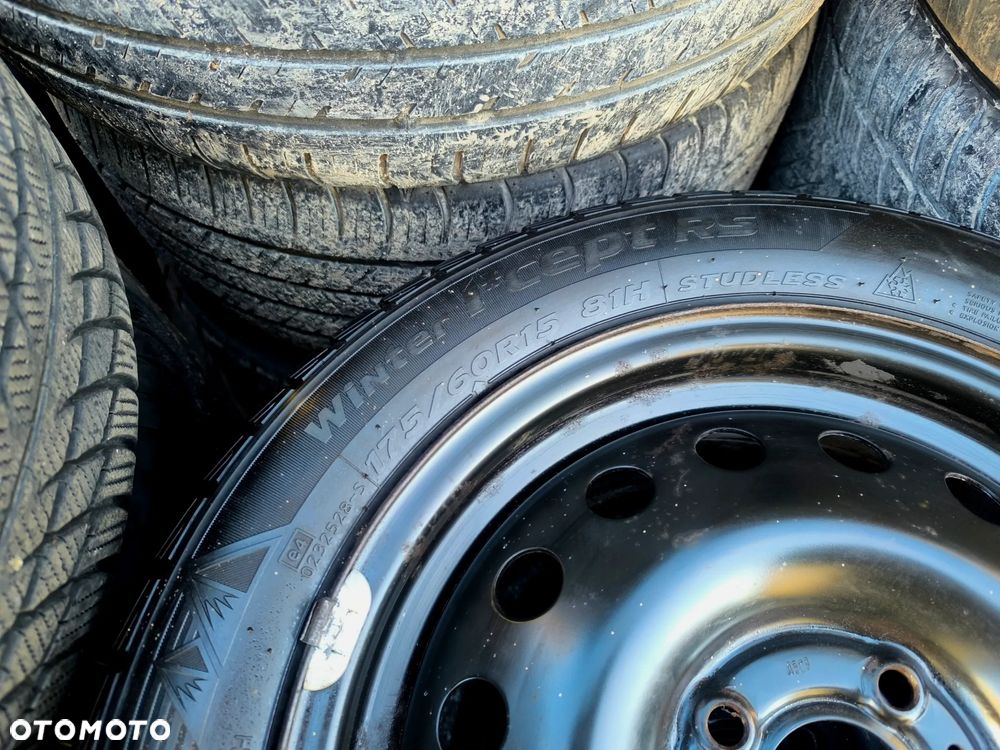 4x100 Felgi Stalowe Stal 15 Koła Zimowe Zima RENAULT NISSAN MICRA K12 K13 NOTE 6,5mm Legnica ALU-RAD 175/60 - 5