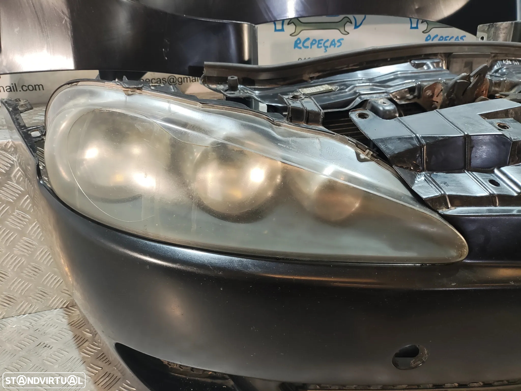 FRENTE COMPLETA ALFA ROMEO 147 937 FACELIFT COLLEZIONE CAPOT PARACHOQUES GUARDA-LAMAS OTICAS RADIADOR VENTILADOR FRENTE FIBRA REFORÇO - 4