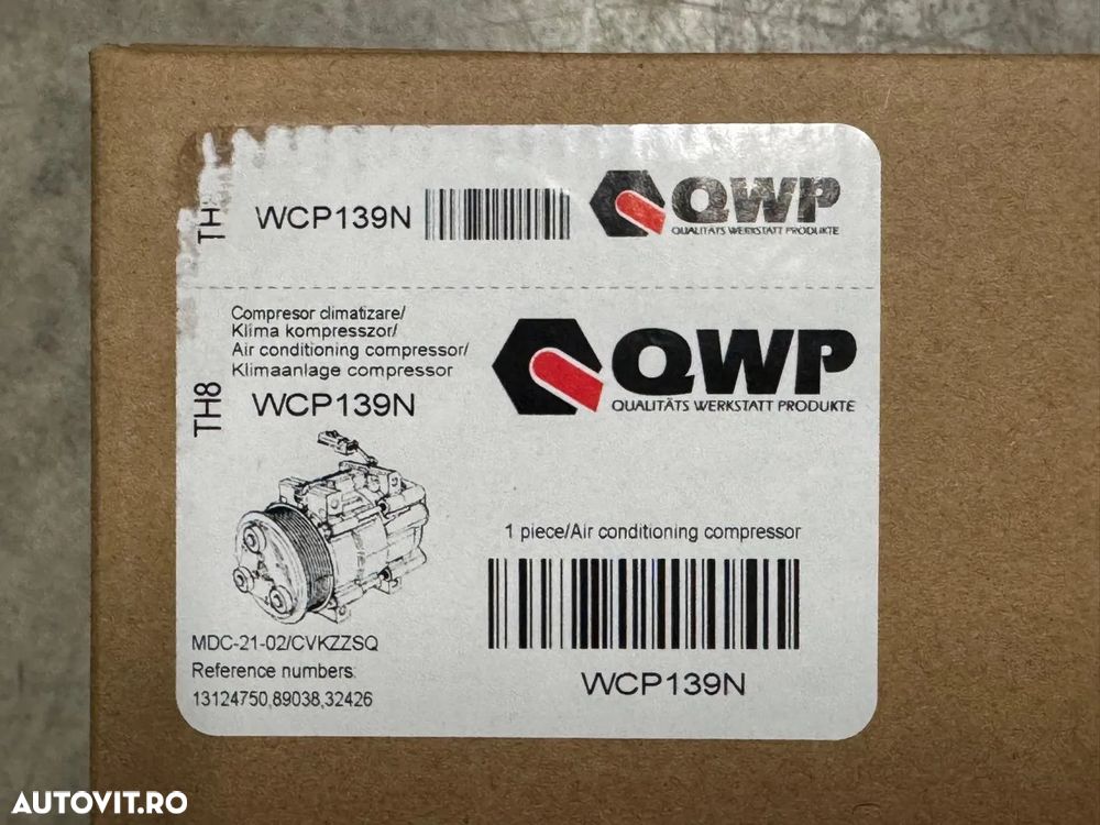 WCP139N | Compresor AC  | Opel Astra G - 2