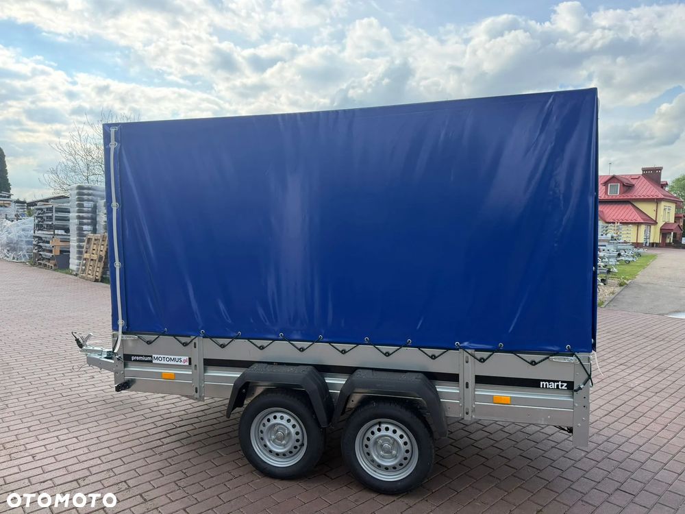 Martz Przyczepa Martz Premium 300/2 2 oś 300x150x40cm dwuosiowa ze stelażem i plandeką H130 MOTOMUS - 7