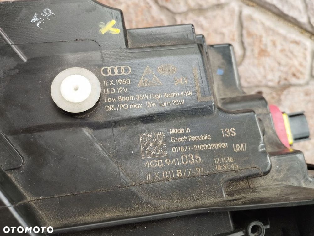Lampa lewa Matrix Audi A6 C7 4G LIFT 2014-2018 4G0941035 - 5