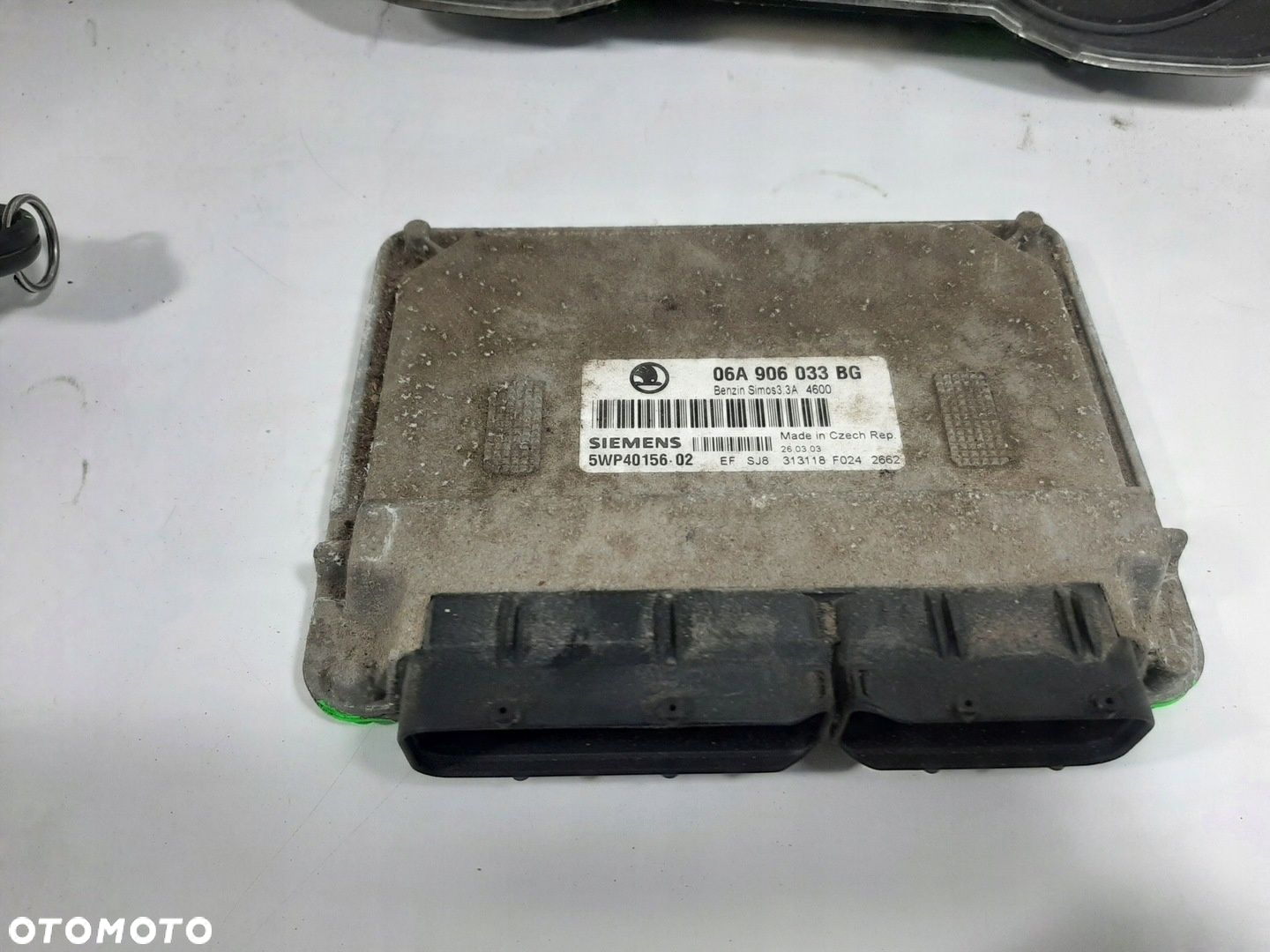 SKODA OCTAVIA I LIFT 1.6 8V 03R STEROWNIK SILNIKA ZESTAW 06A906033BG - 7