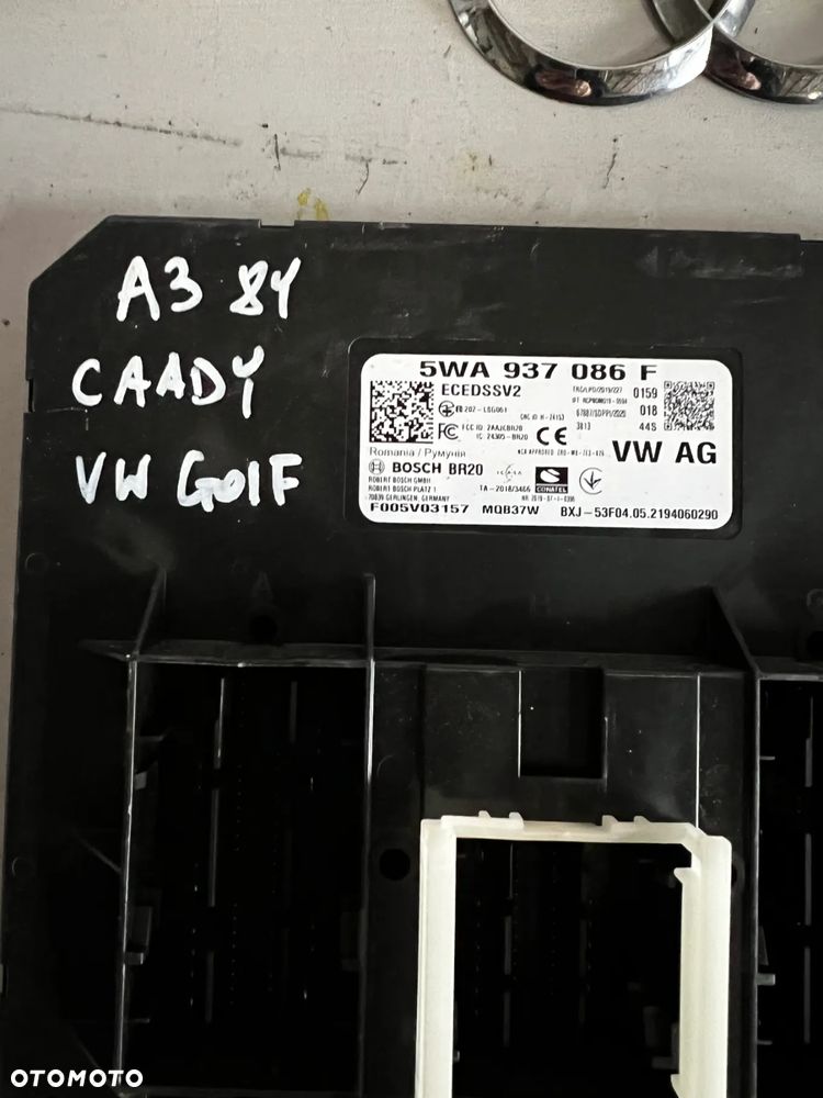 Sterownik komfortu BCM Audi VW 5WA937086F - 2