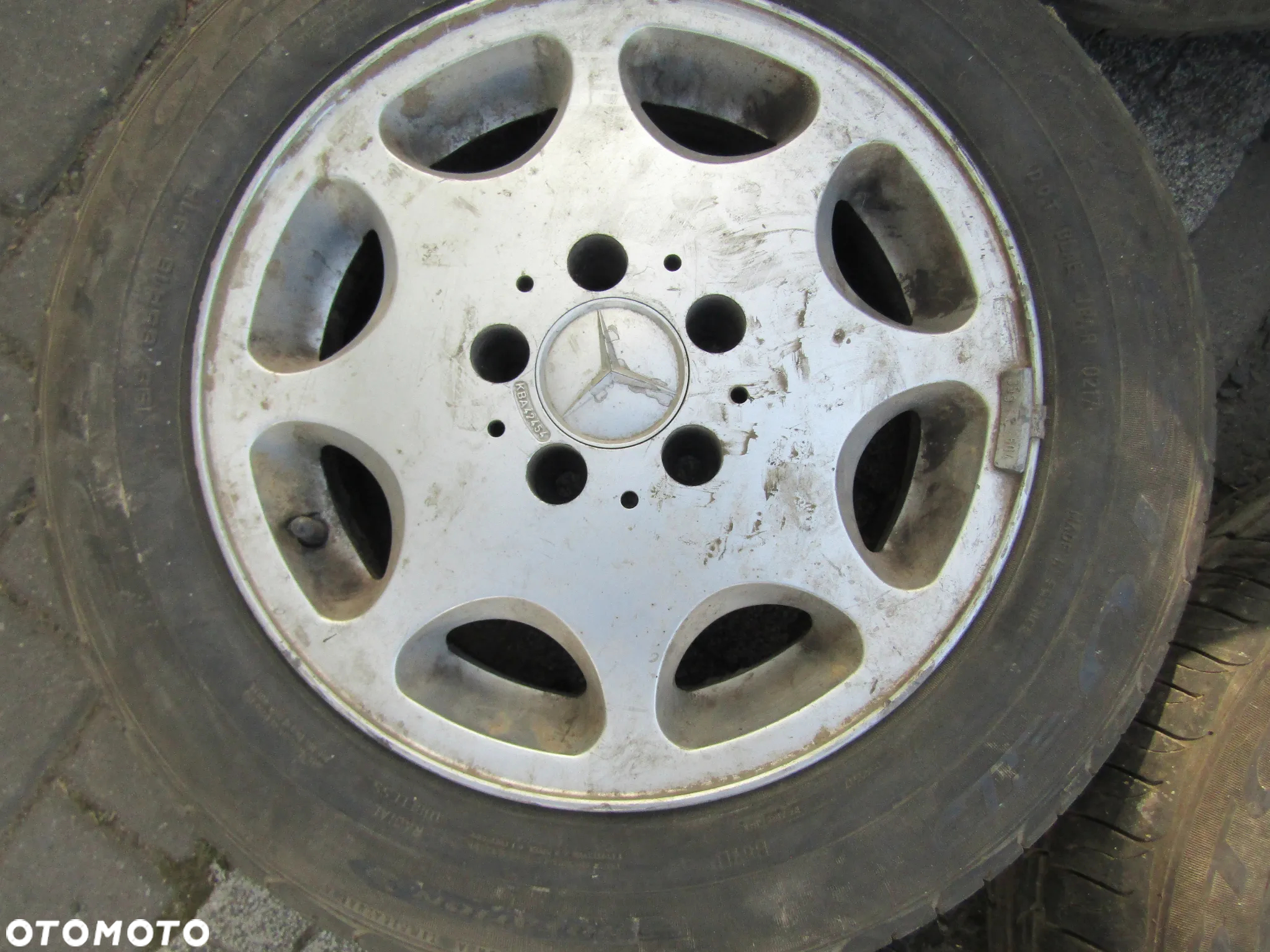 Mercedes W124 w201 190 felgi aluminiowe alufelgi 8 loch 15' et37 - 3