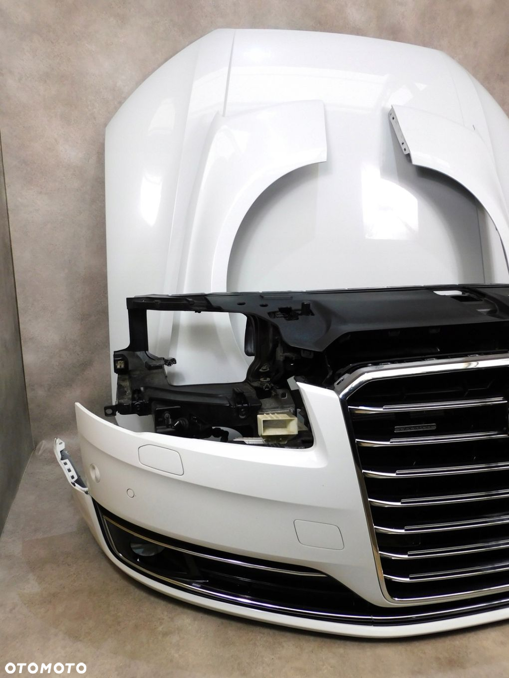 AUDI A8 D4 4H LIFT KOMPLETNY PRZÓD ZDERZAK LAMPY MASKA PAS LS9R MATRIX - 6