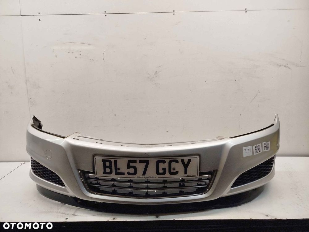 + ZDERZAK PRZÓD PRZEDNI DO OPEL ASTRA H 3 III LIFT FL Z157 SREBRNY - 1