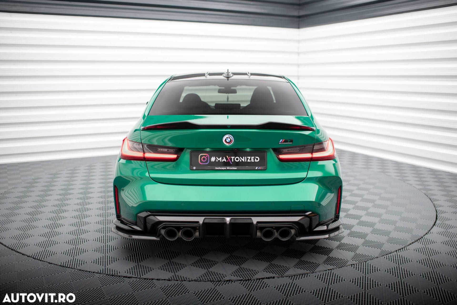 Pachet Exterior Prelungiri compatibil cu BMW M3 G80 Sedan Maxton Design Carbon - 12
