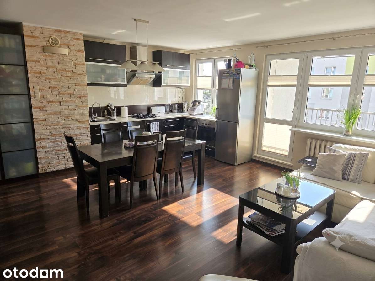 Jasne 3 pokoje 63,7m², rozkładowe, duży balkon i piwnica -Super układ!