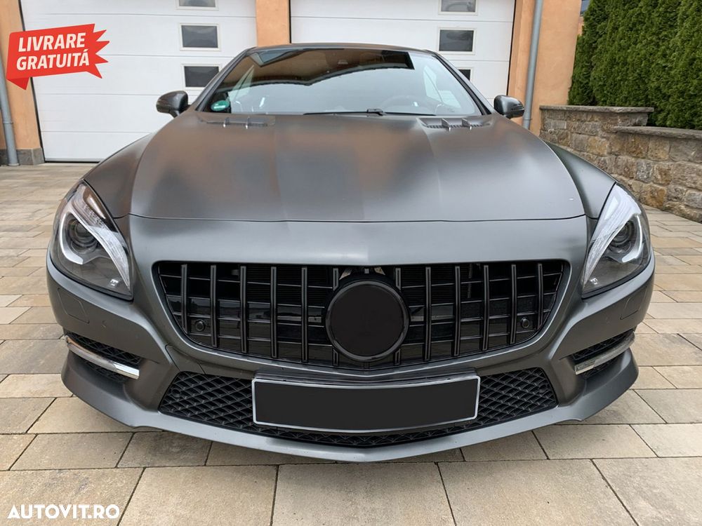 Grila Centrala Mercedes SL-Class R231 (2012-2016) GT-R Panamericana Design Negru- livrare gratuita - 2
