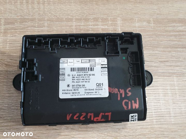 A2218706286 Moduł Drzwi Lewy Przód Mercedes W221
