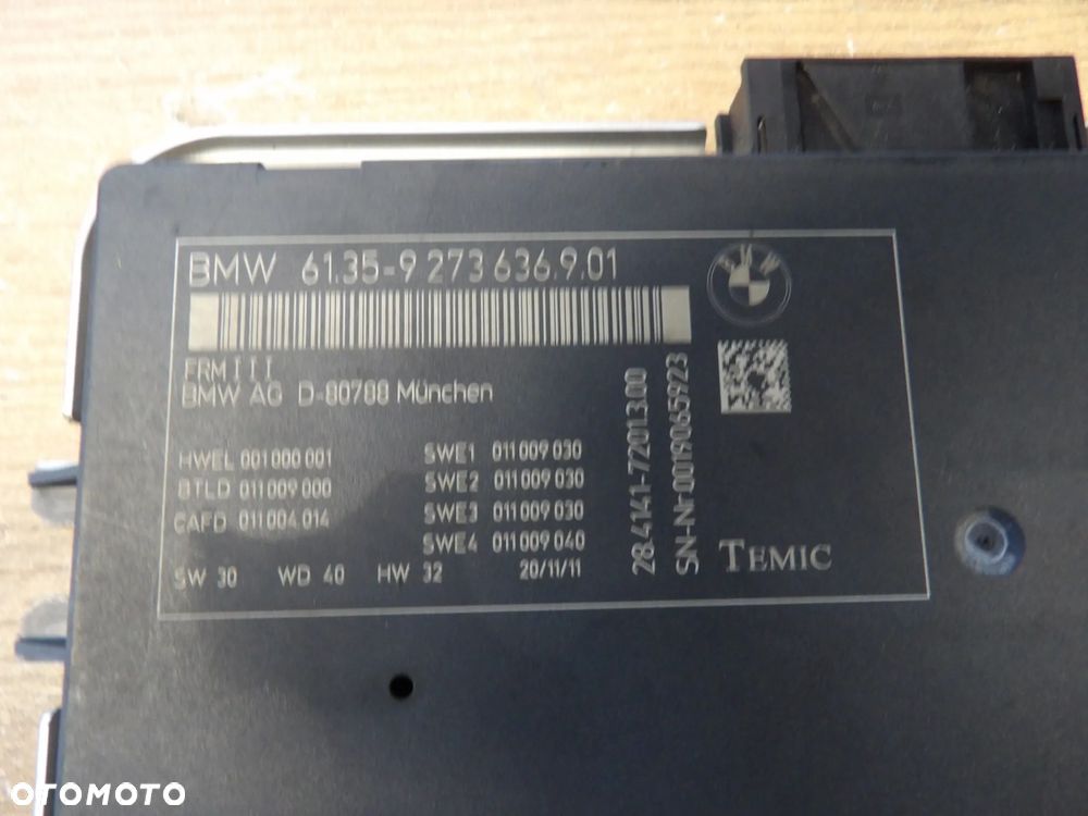 BMW - F25,X3 - MODUŁ , STEROWNIK ŚWIATEŁ - 9273636 - 2