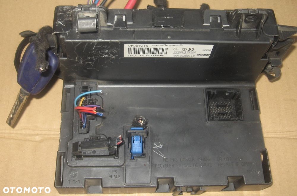 sterownik silnika FIAT PANDA II 1.1 8V 55192634 zestaw startowy - 2