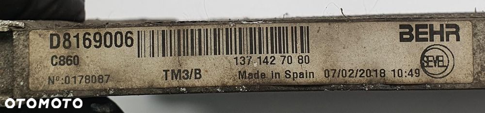 CHŁODNICA KLIMATYZACJI PEUGEOT BOXER III 1371427080 - 4