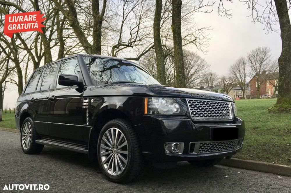 Grila Bara Fata cu Ornamente Proiectoare compatibila cu Land Range Rover Vogue III- livrare gratuita - 11