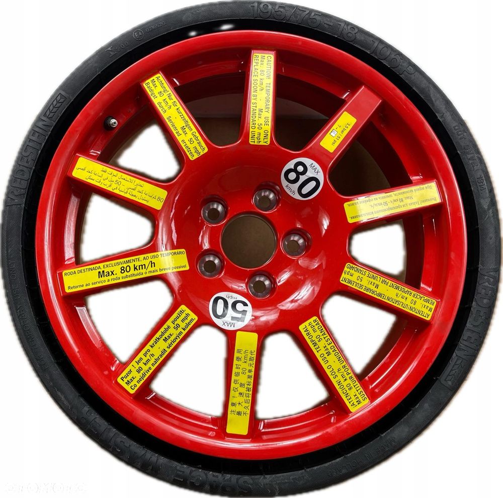 B1 PORSCHE MACAN S 3.0 V6 18 5X112 ET14 KOŁO DOJAZDOWE 95B601027B