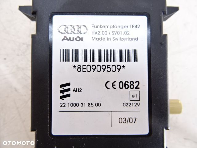 MODUŁ STEROWNIK WEBASTO A4 B7 07R 8E0909509 FV - 2