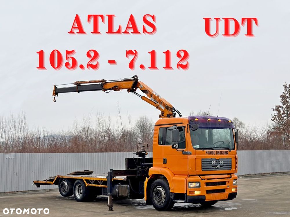 MAN TGA 26.360 * LAWETA 7,50m + ATLAS 105.2 - 7.112 * STAN BDB - 1