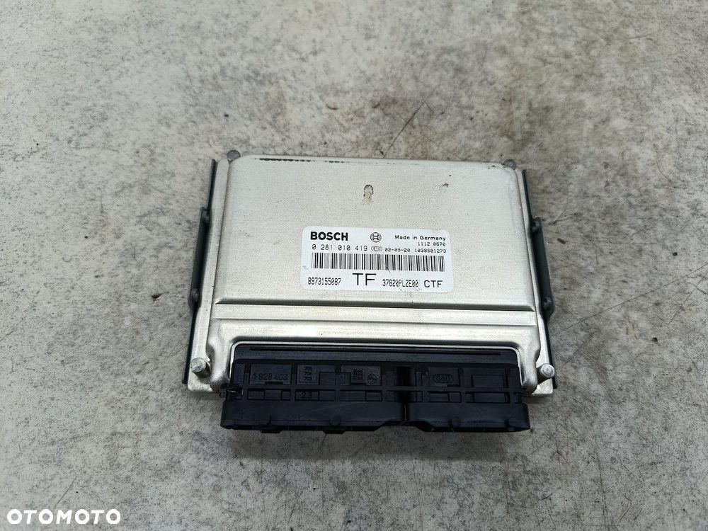 KOMPUTER, STEROWNIK HONDA CIVIC VII 8973155087 37820PLZE00 0281010419  1.7 - 3