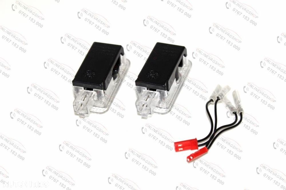 Set lampi dedicate logo Volkswagen pt portiere VW Passat B5, Touareg - 3