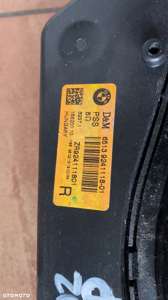 BMW F01 F02 F04 GŁOŚNIK NISKOTONOWY PRAWY 9241118 - 3