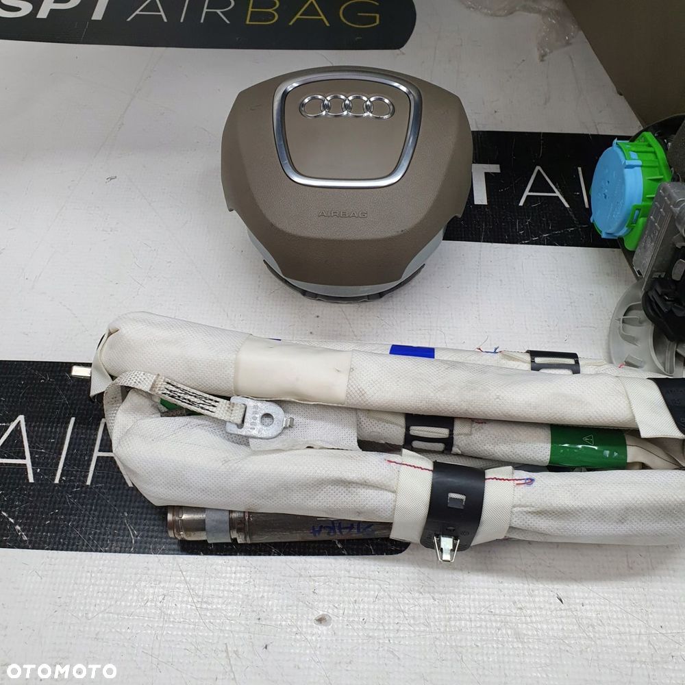 AUDI A4 B8 DESKA ROZDZIELCZA KONSOLA KOKPIT PULPIT PODUSZKI AIRBAG AIR BAG PASY KIT SET - 7