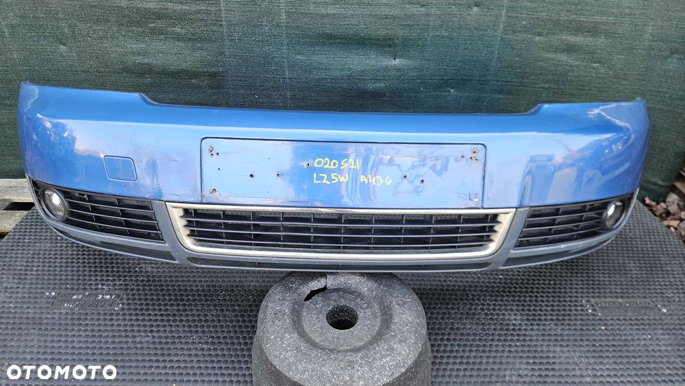 Zderzak Przód Przedni Niebieski LZ5W Belka Kratki Halogeny Audi A4 B6 Sedan Kombi - 1