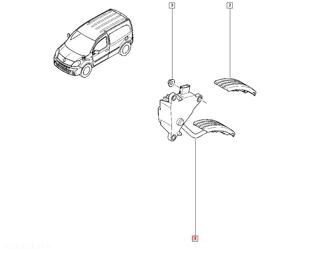 PEDAŁ GAZU POTENCJOMETR RENAULT KANGOO II  8200436878 - 5