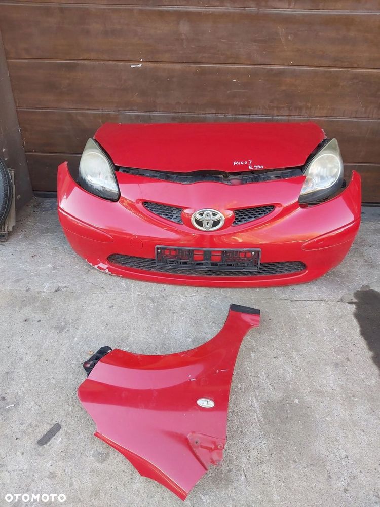 Toyota AYGO I Kompletny przód zderzak maska lampa pas przedni chłodnica 3P0 - 1