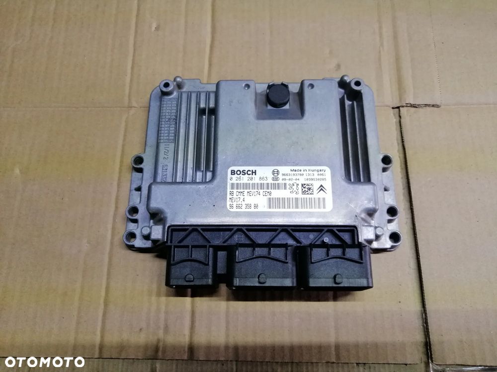 Peugeot 207 1.4 VTi  8FS zestaw startowy komputer  Bosch 0261201863 BSi BSM stacyjka immo klucze licznik i inne - 2