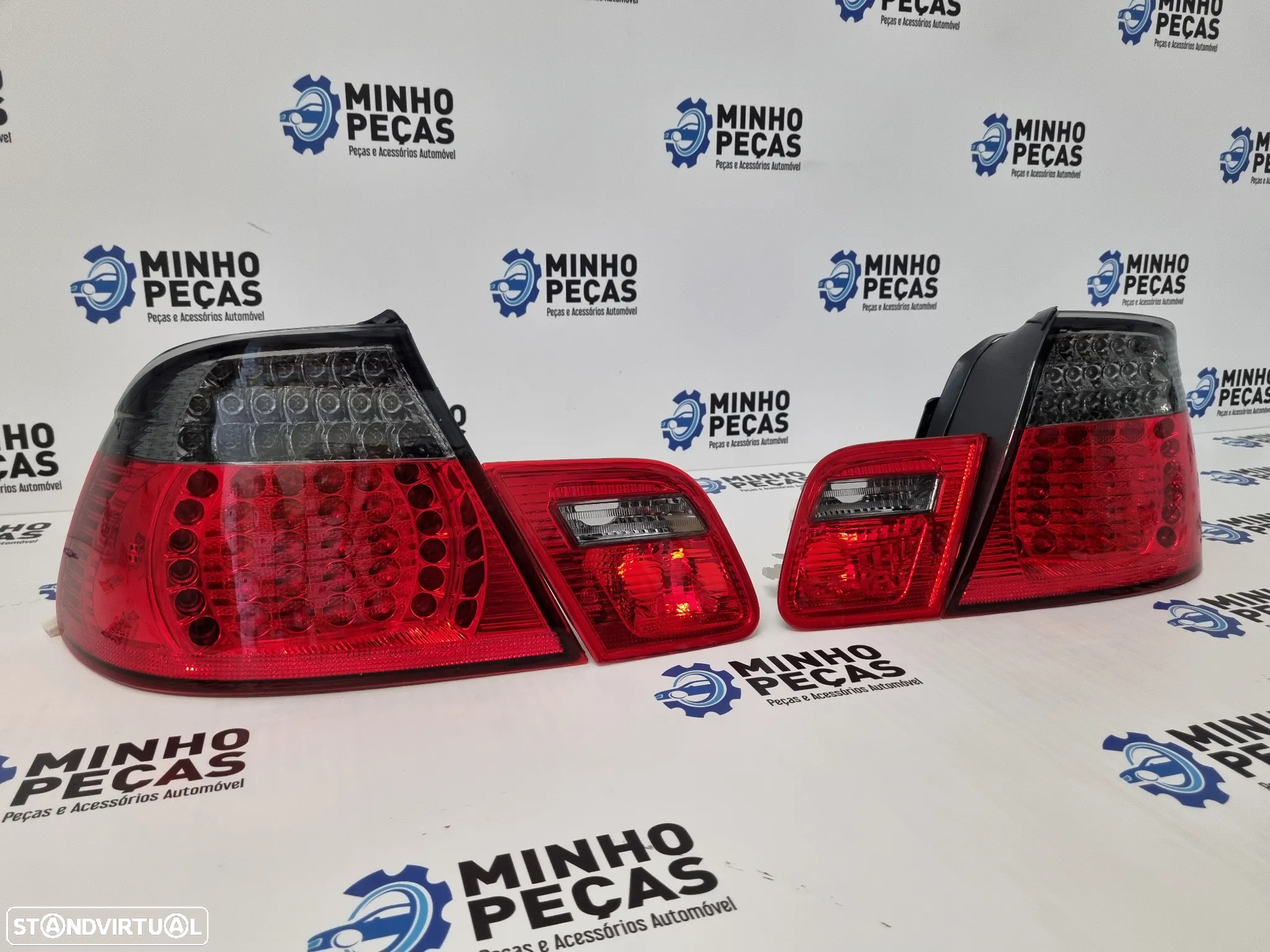 Farolins Traseiros BMW (E46) Coupê Facelift em Led Escurecidos - 2